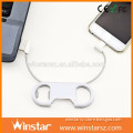 USB KEYRING CABLE FOR IPHONE /SAMSUNG +BOTTLE OPENER